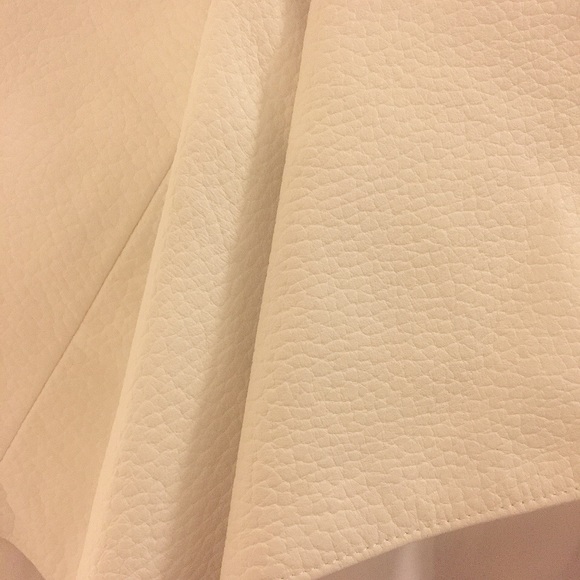 Alice and Olivia Leather Peplum Dress with Lace - Picture 5 of 6